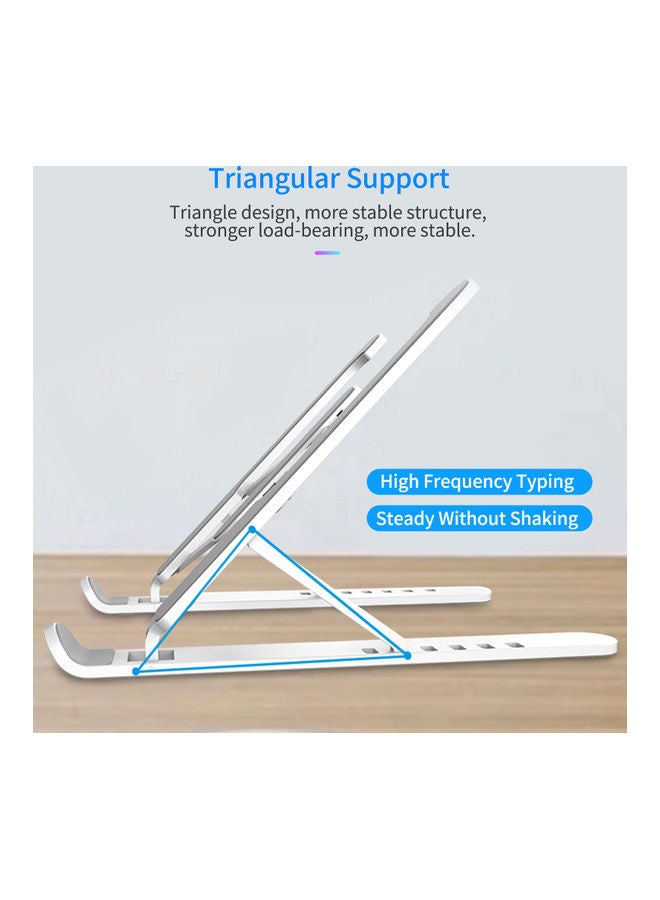 Foldable 6-Angle Adjustable Laptop Stand Black