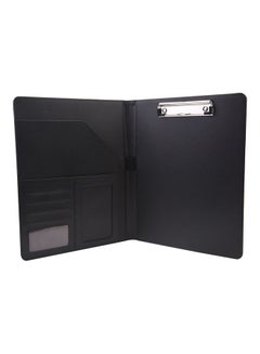 Generic PU Leather A4 File Folder Black  - Image 2