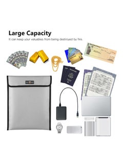 Generic Fireproof Document Folder Silver  - Image 4