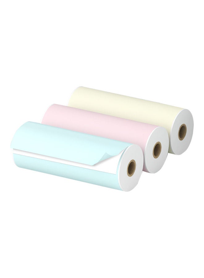 Pack Of 3 Self-Adhesive Thermal Paper Multicolour - v1612466315/N44190627A_4