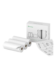 PeriPage Pack Of 3 Self-Adhesive Sticky Thermal Paper White  - Image 4