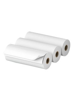 PeriPage Pack Of 3 Self-Adhesive Sticky Thermal Paper White  - Image 1