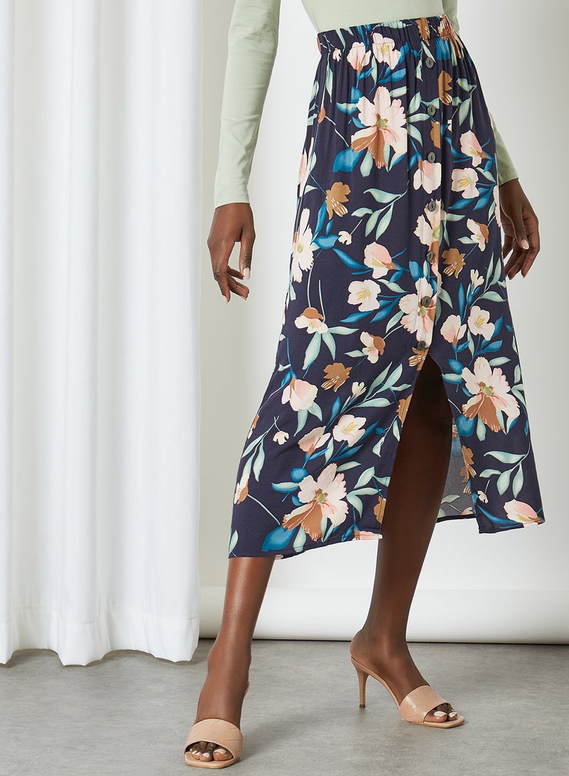 ONLY - Printed Midi Skirt Night Sky - Image 1