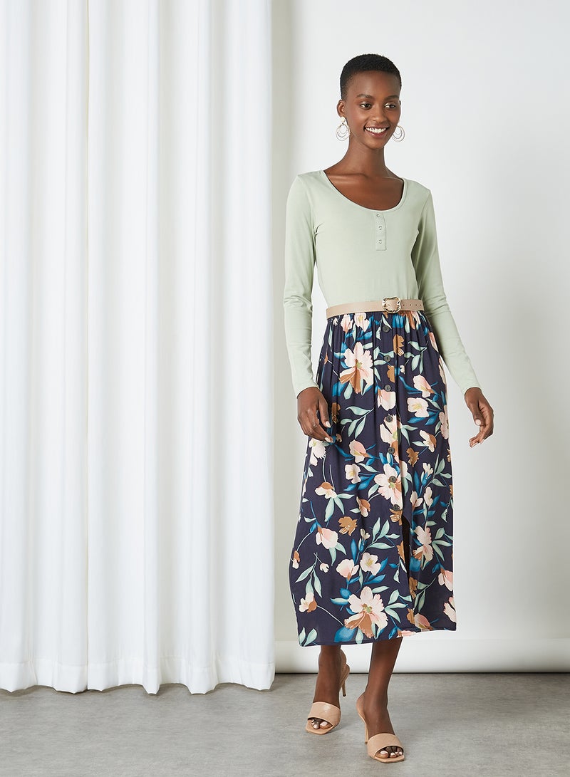 ONLY - Printed Midi Skirt Night Sky - Image 1