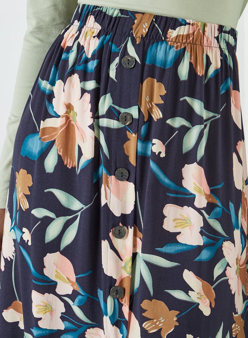 ONLY - Printed Midi Skirt Night Sky - Image 1