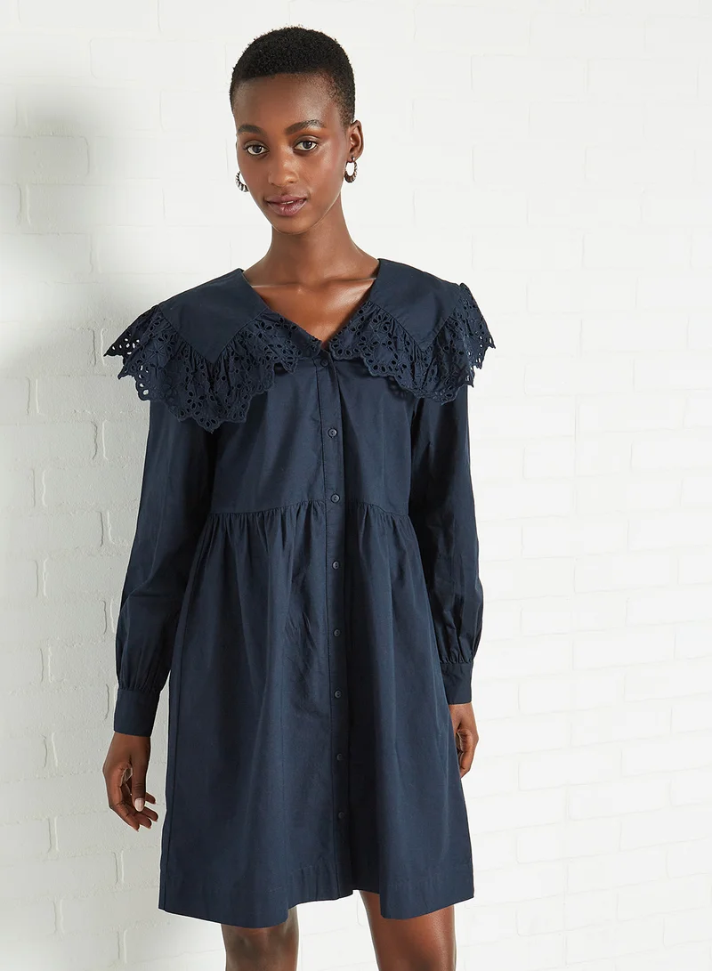 Y.A.S Popelin Puffed Sleeve Dress