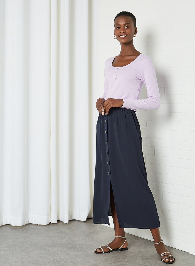 ONLY - Basic Scoop Neck Top Orchid Bloom - Image 1