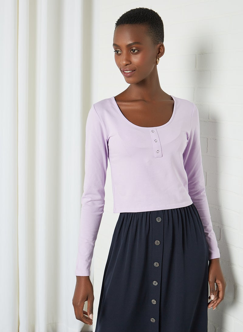 ONLY - Basic Scoop Neck Top Orchid Bloom - Image 1