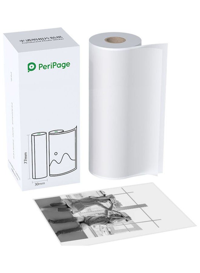 PeriPage Translucent Photo Sticker Adhesive Thermal Paper Clear  - Image 1
