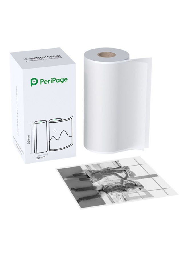 PeriPage - Translucent Photo Sticker Adhesive Thermal Paper Clear - Image 1