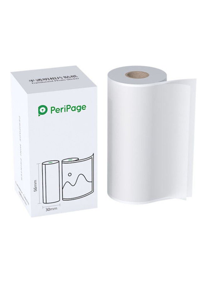 PeriPage - Translucent Photo Sticker Adhesive Thermal Paper Clear - Image 1