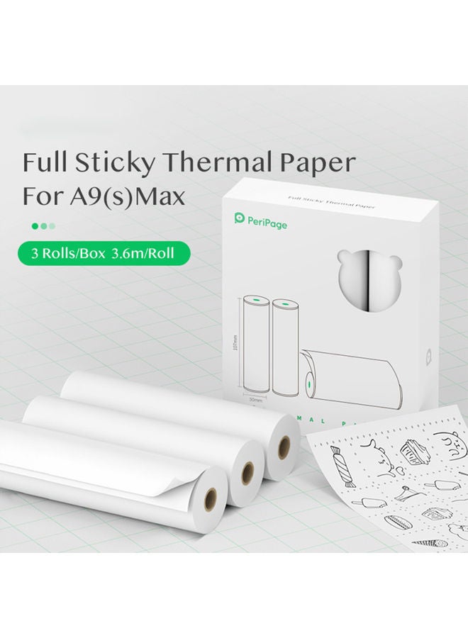 PeriPage Printable Self-Adhesive Thermal Paper White  - Image 2