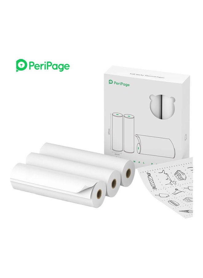 PeriPage Printable Self-Adhesive Thermal Paper White  - Image 3
