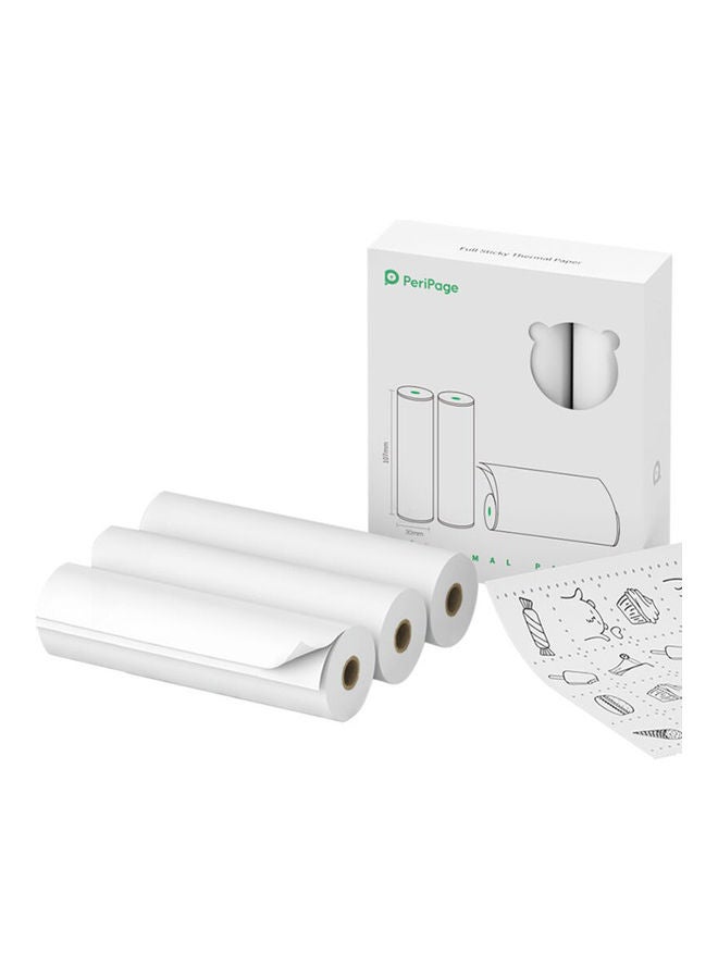 PeriPage Printable Self-Adhesive Thermal Paper White  - Image 5