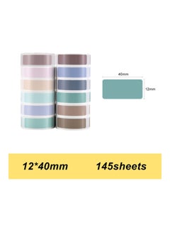 Generic Pack Of 12 Thermal Printing Label Paper Multicolour  - Image 1
