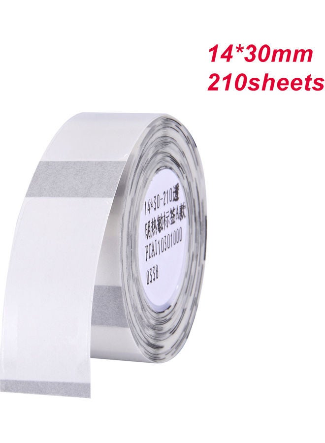 210 Sheets Thermal Printing Label Paper Clear