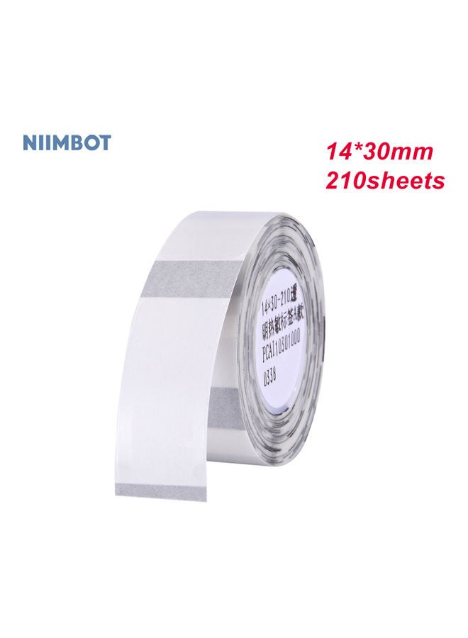210 Sheets Thermal Printing Label Paper Clear