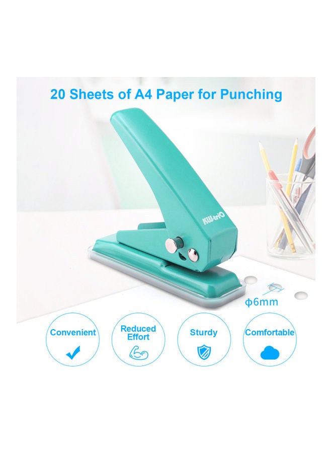 Kw-trio - Single Hole Punching Machine Blue - Image 1