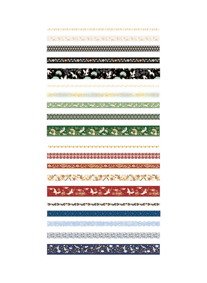 Generic 20-Piece Washi Tapes Multicolour