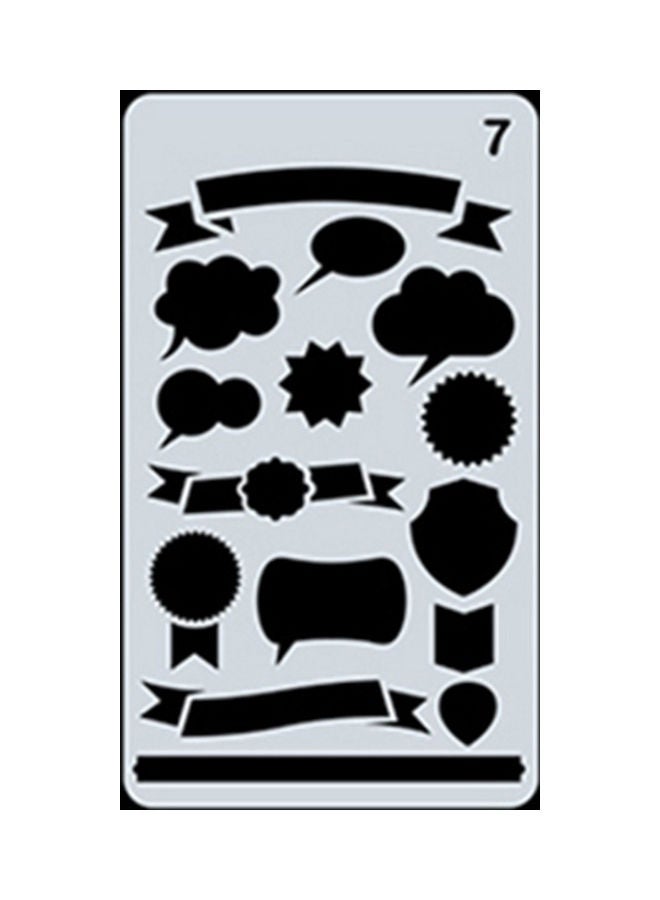 Hollow Out Design Drawing Stencils White