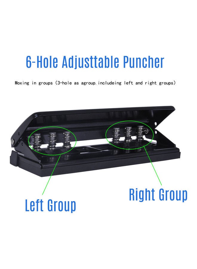 Kw-trio 6-Hole Desktop Puncher Black  - Image 2