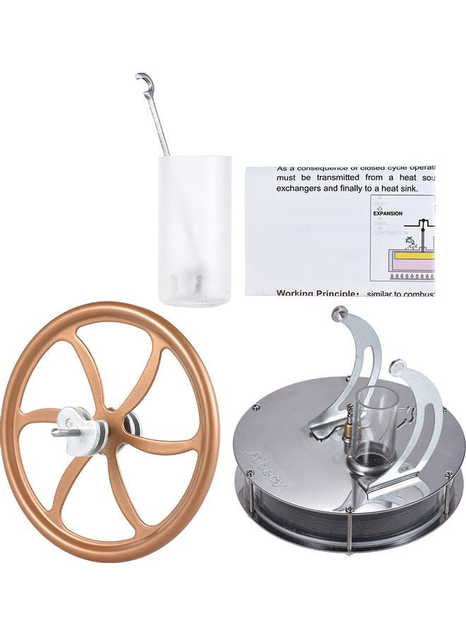 Aibecy Low Temperature Stirling Engine Motor Gold/Silver - Image 5