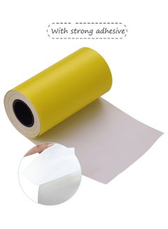 Generic Pack Of 3 Self-Adhesive Thermal Print Paper Rolls Yellow  - Image 2