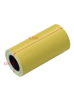 Generic Pack Of 3 Self-Adhesive Thermal Print Paper Rolls Yellow  - Image 1