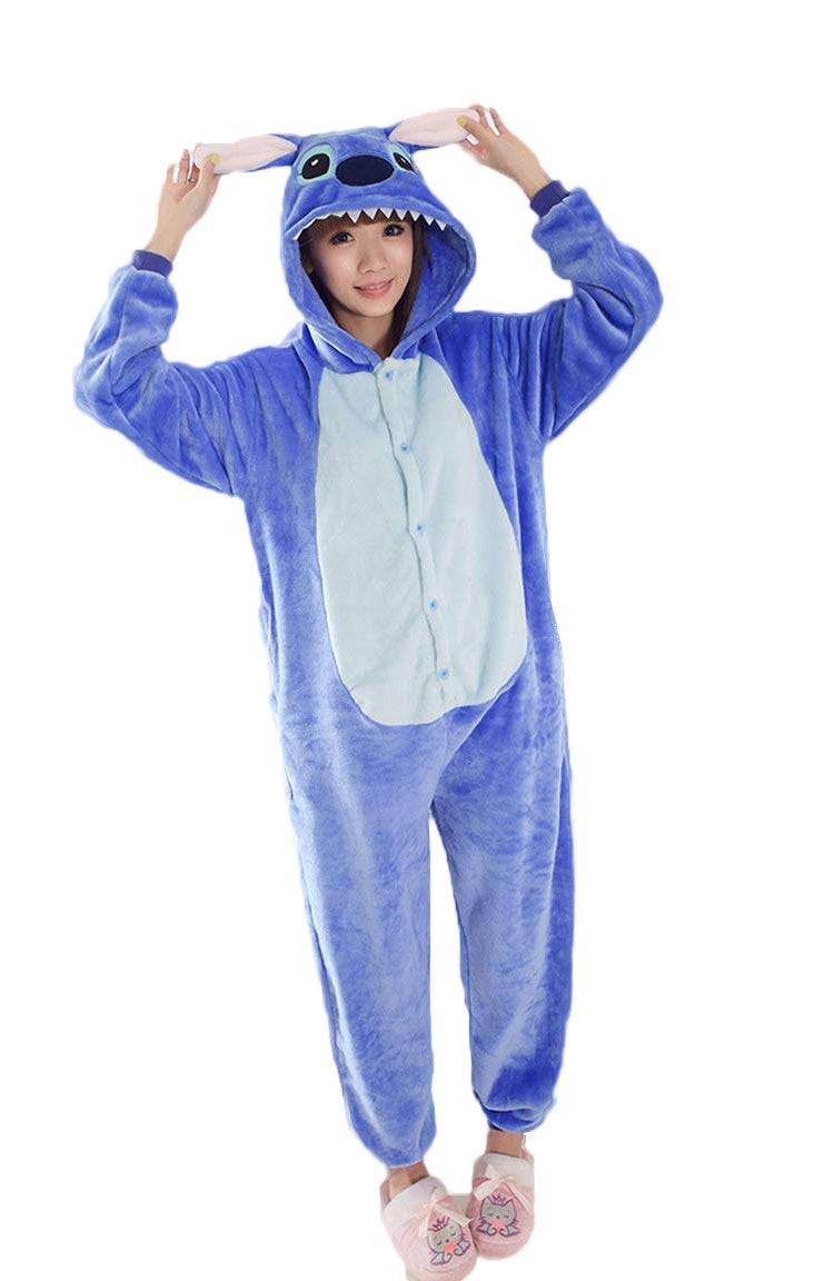 JOLLY - Cartoon Character Stitch Onesie Blue - Image 1