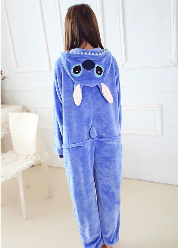 JOLLY - Cartoon Character Stitch Onesie Blue - Image 1