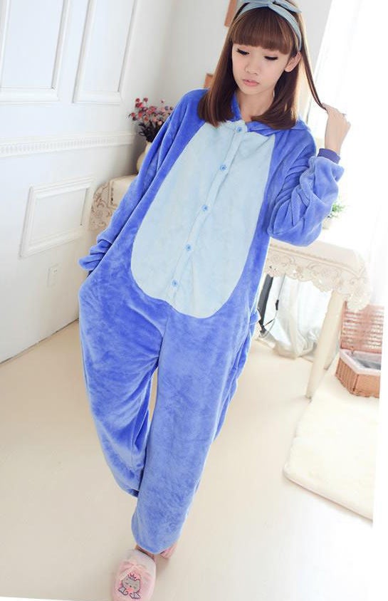JOLLY - Cartoon Character Stitch Onesie Blue - Image 1