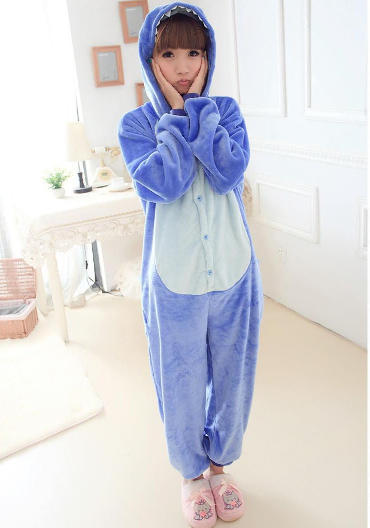 Cartoon Character Stitch Onesie Blue - v1612470952/N44046593V_4