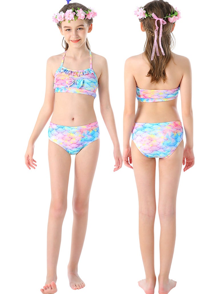 JOLLY 3-Piece Mermaid Swimming Suit With Bikini Set Multicolour  - Image 4