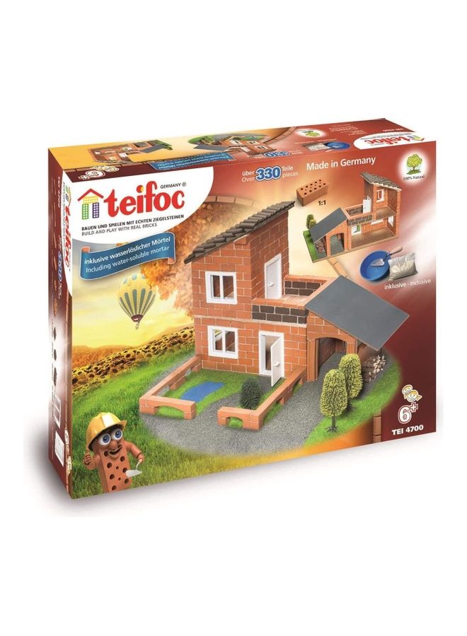 Teifoc - TEI 4700 330-Piece Villa With Garage Brick Construction Kit 6+ Years - Image 1