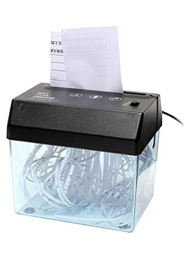 آلة تمزيق الورق من روبيك ميني بمنفذ USB مقاس A5 أو قابل للطي مقاس A4 أسود - Image 1