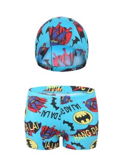 2-Piece Cartoon Animal Printing Baby Swimwear Multicolour