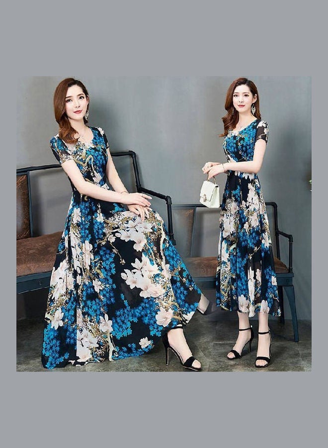 Short-sleeve Printing Dress Multicolour - Image 1