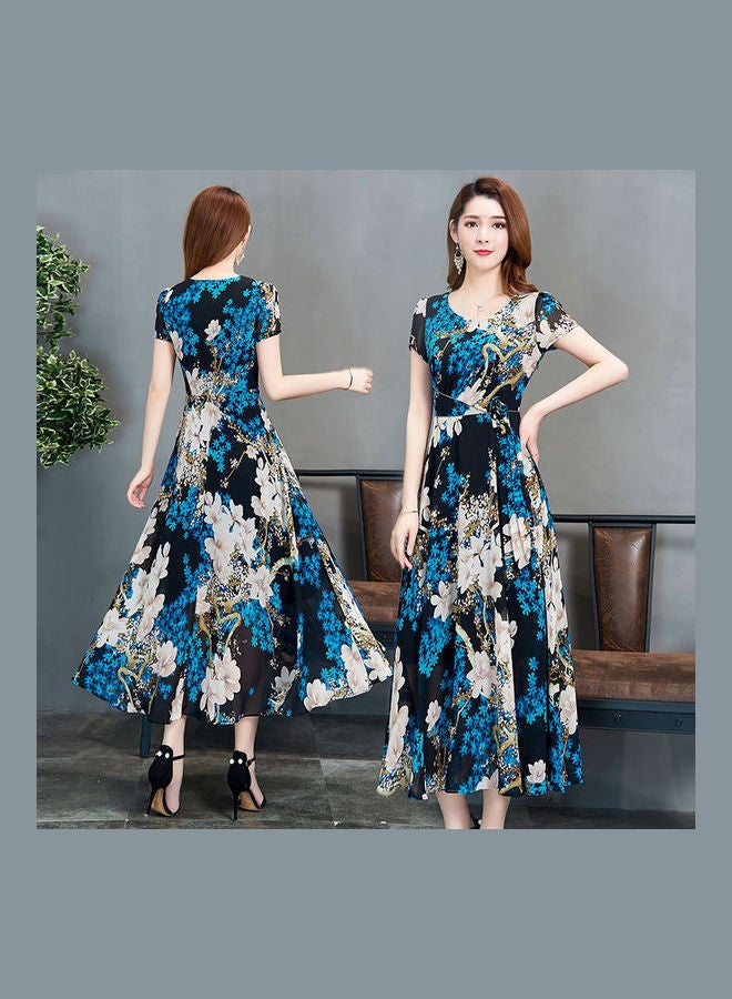 Short-sleeve Printing Dress Multicolour - Image 4
