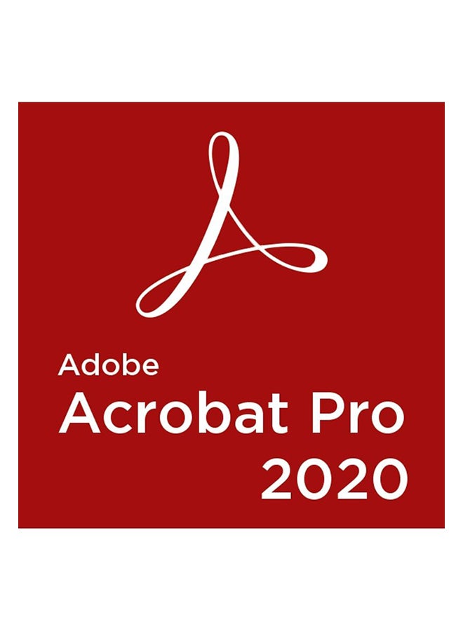 Adobe - Acrobat Pro 2020 Activation Serial Number For 1 MAC - English Red - Image 1