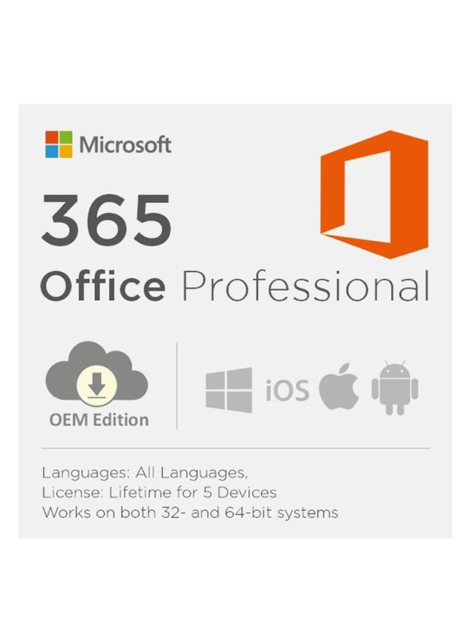 Microsoft Office 365 Lifetime New Account For 5 PC (Windows/MAC/iOS/Android) 
