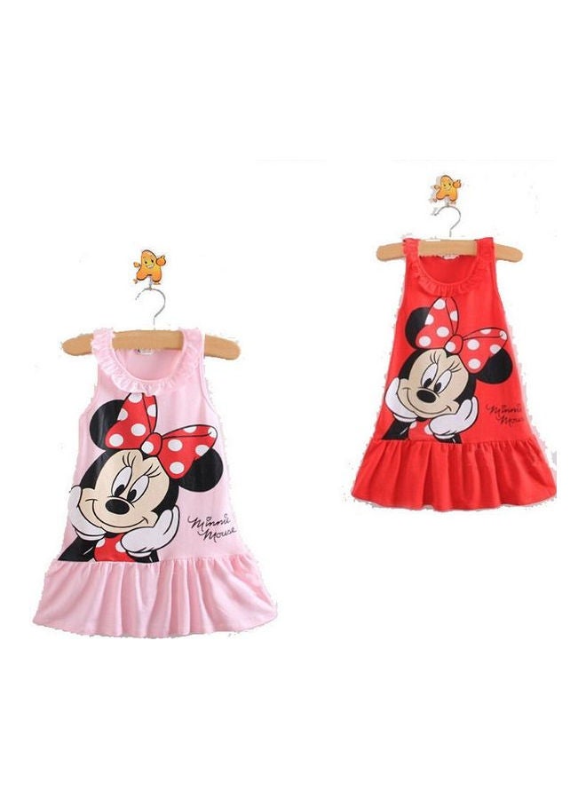 Baby Summer Minnie Dress Pink - Image 4