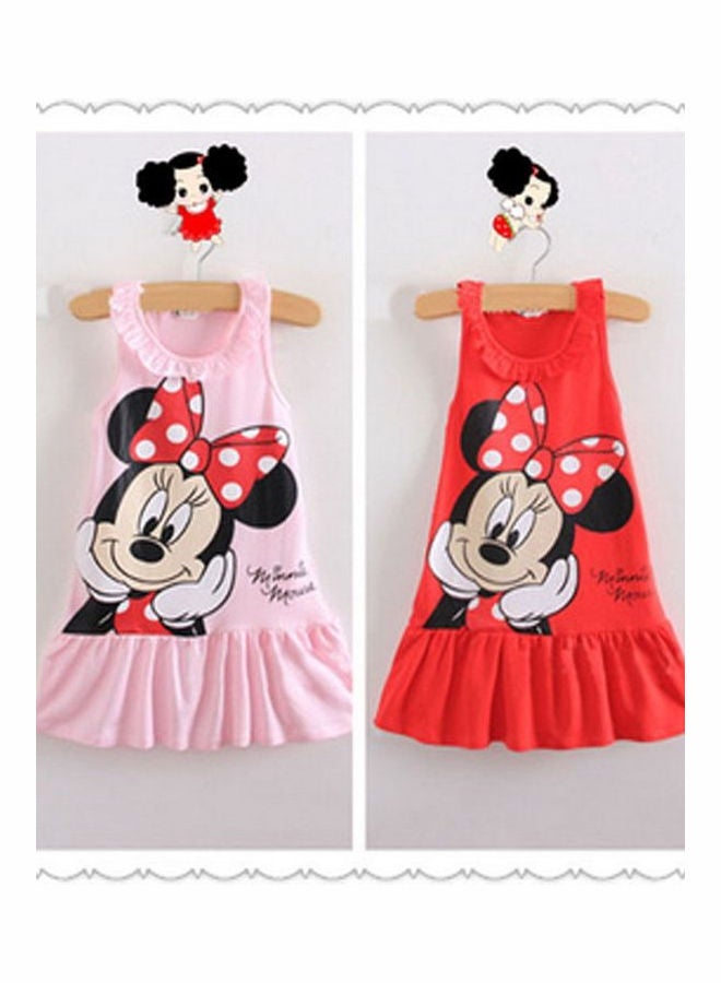 Baby Summer Minnie Dress Pink - Image 3