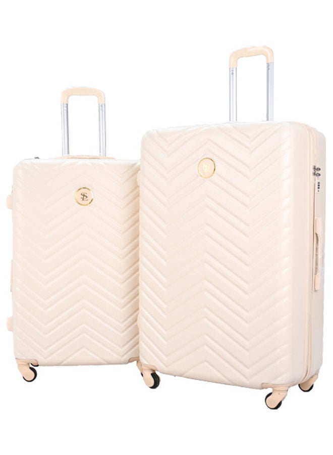 STAR LINE - 5 Pieces Star Line Luggage Trolley Bags Set Beige - Image 1