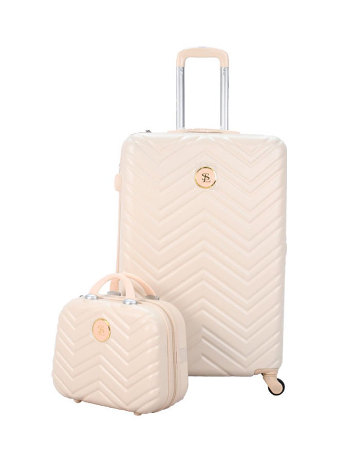 STAR LINE - 5 Pieces Star Line Luggage Trolley Bags Set Beige - Image 1