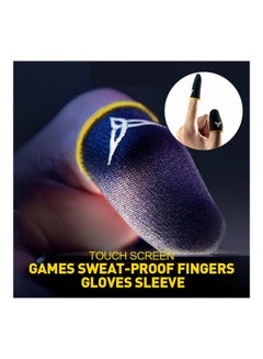 Generic 2-Piece Touch Screen Game Controller Finger Sleeve Set Black  - Image 3