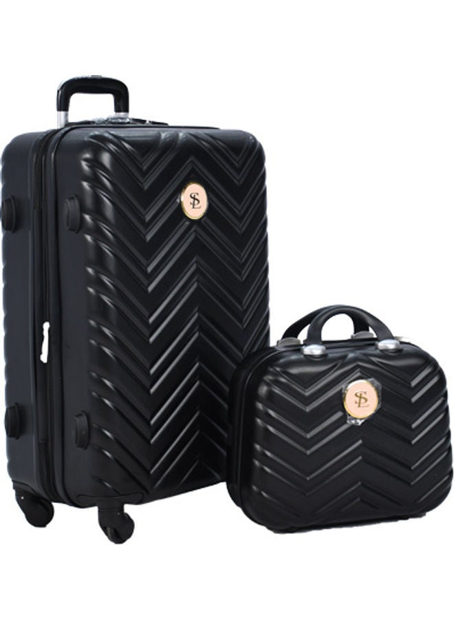 STAR LINE 5 Pieces Star Line Luggage Trolley Bags Set black - Image 3
