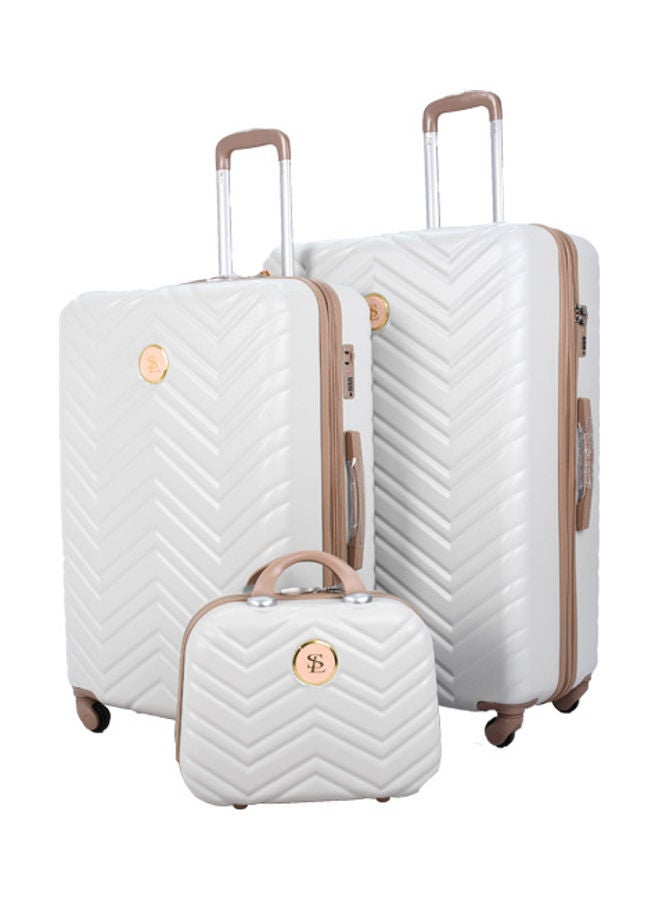 STAR LINE 5 Pieces Star Line Luggage Trolley Bags Set Beige/Khaki - Image 3