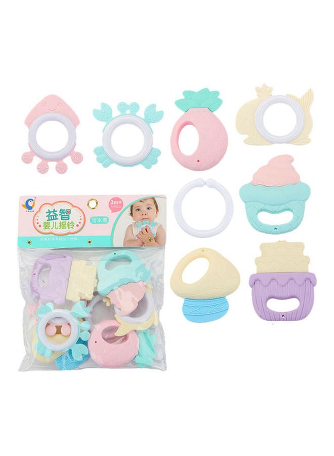 طقم ألعاب خشخيشة بأشكال عدة للأطفال مكون من 8 قطع - Image 1