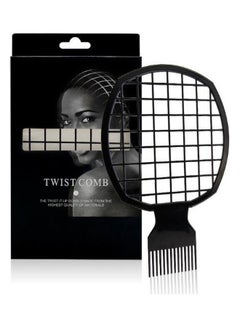 AnneFish Twist It Up Dirty Braid Curling Comb Black 18.5x12x0.6cm  - Image 1