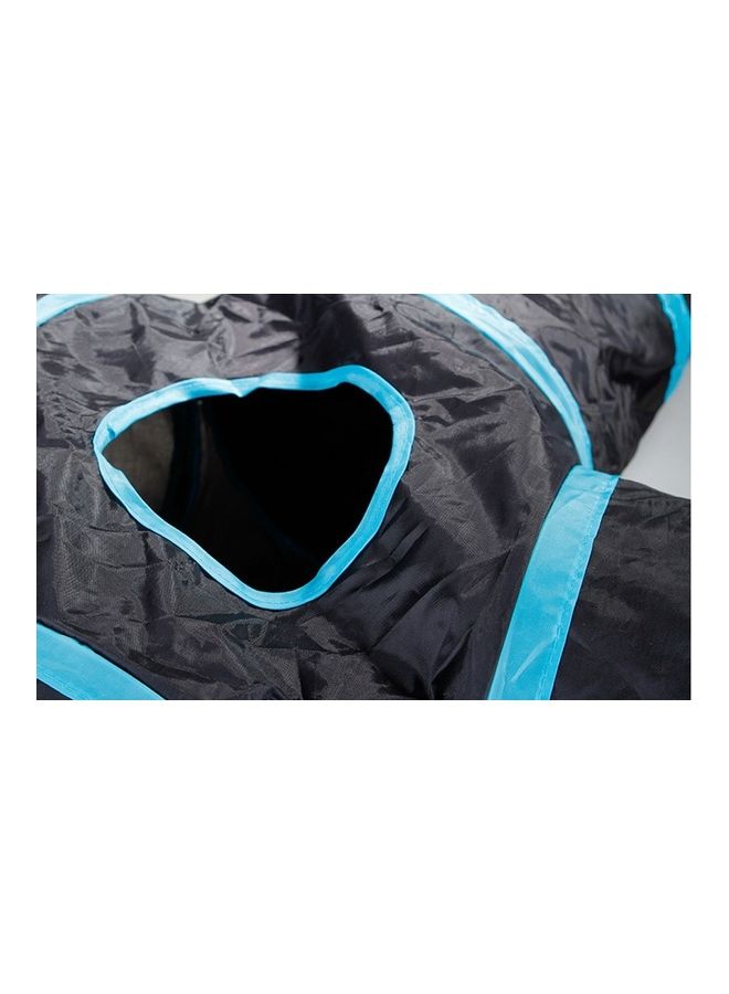 Cat Tunnel Toy 5 Way Tunnels Extensible Foldable Portable Durable Tunnel Toys With Bell black/blue 31 X 31 X 4cm - Image 5